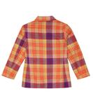 Клетчатый хлопковый блейзер Paade Mode, Aspen Orange - фото 3