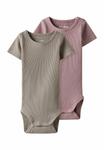 Боди 2ER PACK KURZARM TWO SOON, цвет Woodrose - фото