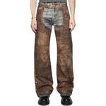 Джинсы с принтом Acne Studios, коричневый - фото 5