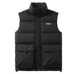 Пуховик-жилет унисекс Jeep, горохово-зеленый - фото