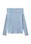Джемпер Mango Kids TEEN, Light Blue - фото 4