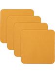 Erwin Müller Набор из 4 подставок под стаканы Lagoa в цвете карри - фото