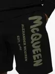Шорты с логотипом Alexander McQueen, черный - фото 5