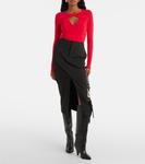 Вандалия собрала топ из джерси Isabel Marant, красный - фото 2