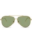 Солнцезащитные очки-пилоты Ray-Ban, золотистый - фото