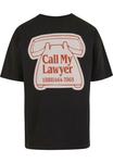 Футболка с принтом CALL MY LAWYER MAGNET Market, черный - фото 6