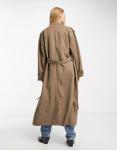 Только длинный тренч цвета мокко ONLY - фото 2