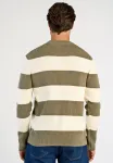 Свитер в полоску Lindbergh, Dusty Army - фото 3
