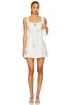 Мини-платье Flora Sndys, white - фото