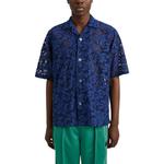 Рубашка-кабана из кружевной ткани Needles, синий - фото 4