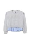 Толстовка OVS REGULAR FIT, Light Blue Grey/Grey - фото