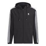 Куртка adidas neo Stripe Hooded Jacket Black, мультиколор - фото