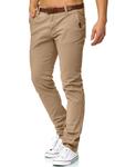 Брюки чинос INDICODE JEANS Regular Chino Pants Cherry, бежевый - фото 3