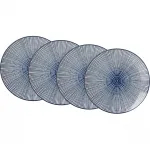 Ritzenhoff & Breker Тарелки «ROYAL MAKOTO», (набор, 4 шт.), керамика, белый/синий - фото