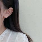 DAISY BEAUTY Серьги-гвоздики "Silver Needle" для женщин - фото 5