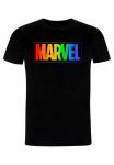 Футболка с принтом MARVEL OTHER RAINBOW MARVEL UNISEX Marvel, черный - фото