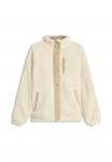 Флисовая куртка Bershka Fleece jacket, Beige - фото 4