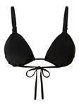 Треугольный верх бикини с рюшами TWINSET, черный - фото