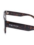 Alexander McQueen Eyewear очки в квадратной оправе, коричневый - фото 3