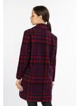 Женское красное клетчатое пальто faina - фото 4