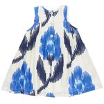 Платье Jaipur для девочек в синем икате Pink Chicken - фото 2