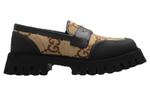 GUCCI Лоферы Novo Gg Loafer 'Camel Black' - фото 3