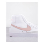 Кроссовки Nike Blazer Mid '77 белого и бледно-розового цветов - фото 4