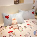 FUANNA Постельное белье, 3 предмета, 90x200 см, милый желтый - фото 6