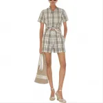 Рубашка в клетку Burberry, мультиколор - фото 2