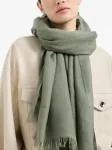Шарф Brunello Cucinelli, зеленый - фото 4