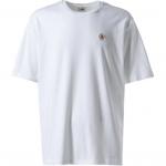 Футболка с вышитым логотипом BALLY, белая - фото