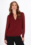 Блуза faina Blouse, Burgundy/Red - фото
