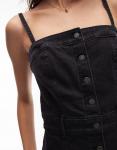 Джинсовое платье-бюстье миди Levi's черного цвета - фото 4