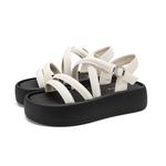 FOXER Женские сандалии One Strap бежевый/black - фото