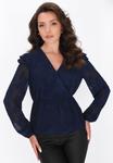 Блуза faina Blouse, Navy/Blue - фото