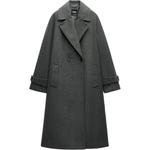 Пальто женское серое ZARA - фото