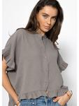 Блузка SASSYCLASSY, серо-коричневый - фото 4
