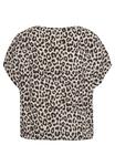Блузка Kaffe Amber с леопардовым принтом, белый/песочный/черный - фото 6