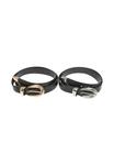 Ремень CHUNKY BUCKLE LOOP 2-PACK Urban Classics, черный - фото