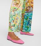 Кожаные балетки с декором Jimmy Choo, розовый - фото 4