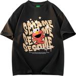 Футболка унисекс Sesame Street, розовый - фото