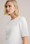 Футболка WE Fashion Basic T-shirt, Off-White - фото 5