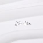 AWD Серьги-гвоздики из серебра 925 пробы - фото 11