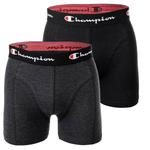 Боксеры Champion Boxershort 2 шт, цвет Schwarz/Grau meliert - фото