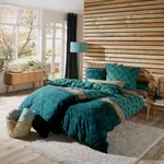 Постельное белье петроль 1x 135x200 см + 1x 40x80 см Erwin Müller - фото 5