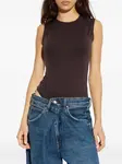 Боди Aura без рукавов Agolde, коричневый - фото 3