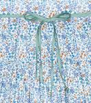 Хлопковое платье с цветочным принтом Il Gufo, синий - фото 3