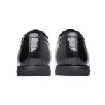 Мужские туфли GZZ черные на низком каблуке - фото 4