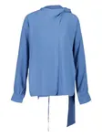 Блузка с запахом PAULA, синий - фото