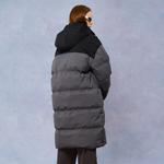 SIMPLE RIMLESS Пуховик SRME Unisex, Black & Gray - фото 8